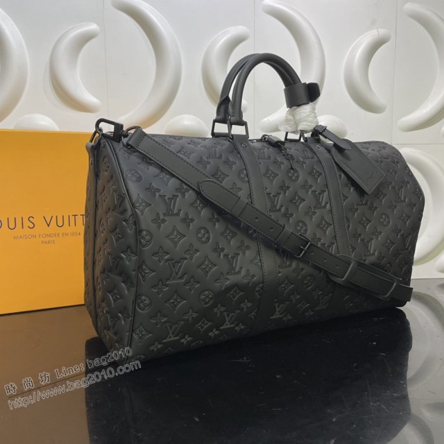 路易威登2021專櫃新款男包 lv高端男士旅行包 M44810 M45731 Keepall BANDOULIèRE 50旅行袋  ydh4548